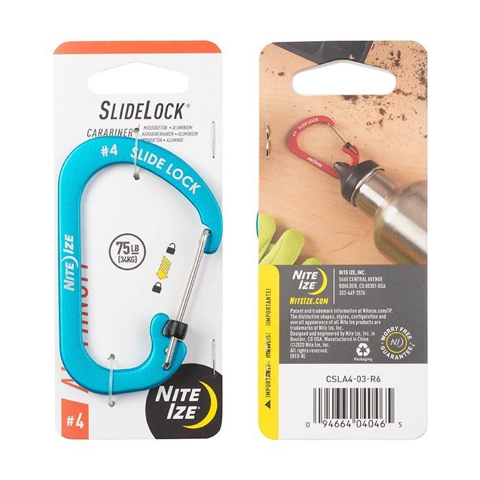 Nite Ize Slidelock Carabiner Aluminum CSLA - Survival & Outdoors